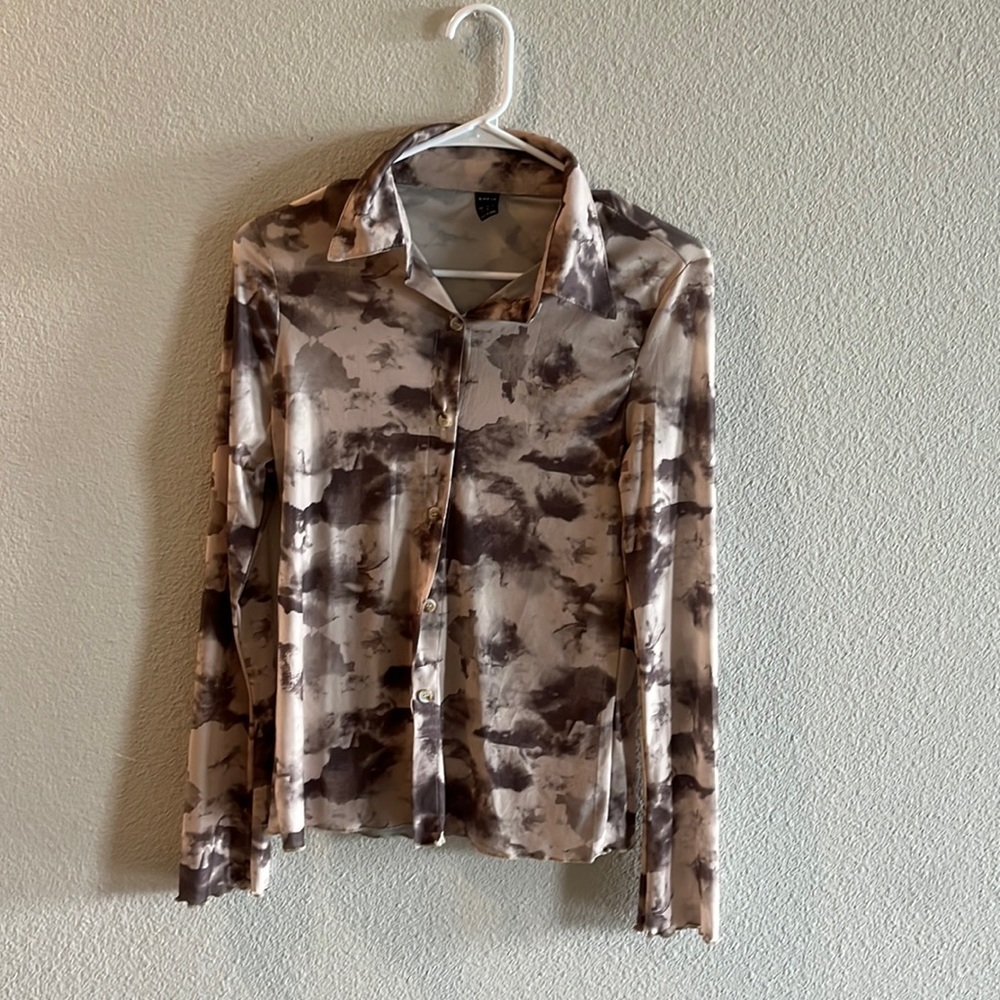 Transparent long sleeve shirt